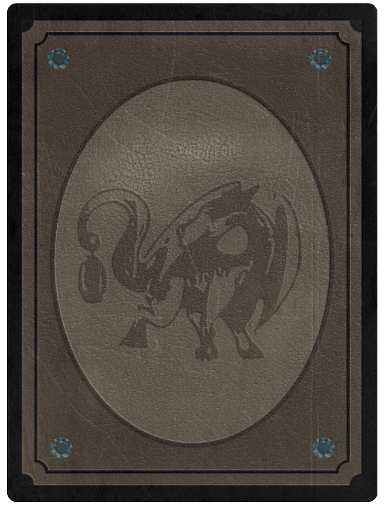 Card stock with a big dragon on it