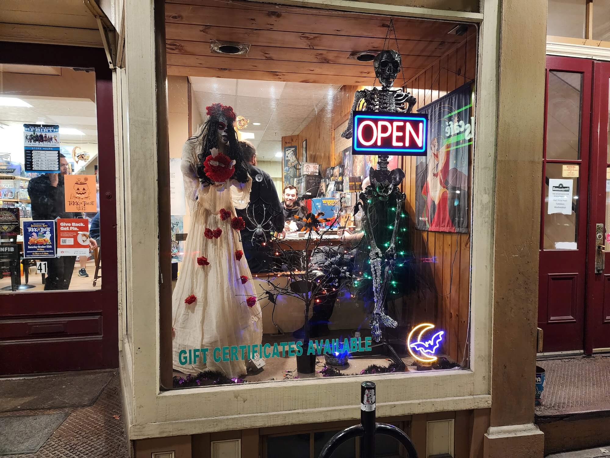 Picture of the store during Halloween