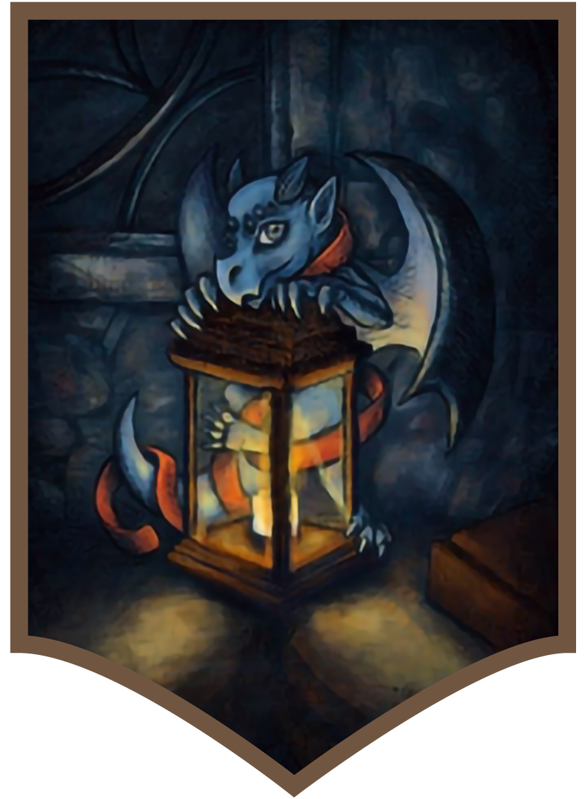 The Lamp and Dragon mascotte